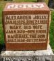 Headstone for Alexander, Mary (Conn) and Marshall David Jolly