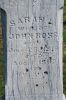 Headstone Inscription for Sarah L (Randall) Ross