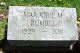 Headstone for Marjorie (Miles) Rumble