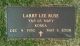 Headstone for Larry Lee Ruse