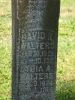 Headstone Inscription for David Ross and Lydia Ann Jane (Everhart) Walters