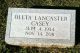Headstone for Oleta Frances (Lancaster) Casey