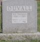 Headstone for William Thomas and Mary Louise (Rowe) Duvall