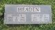 Headstone for Claude Jr and Hester Jeanette (Bennett) Headen