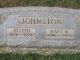 Headstone for Joseph and Mary M (Davis) Johnston