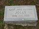 Headstone for Mary Jane (Sutton) Jolly