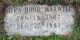 Headstone for Myra May (Hood) Maxwell