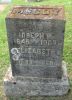 Headstone for Joseph P and Elizabeth (Flock) McCoy