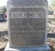 Headstone for Garrett Morris and Samatha Ann Charlotte (Weisinger) Rutledge