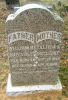 Headstone for William Russell and Talitha Ann (Weisinger) Rutledge