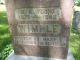 Headstone for Walter Ocie and Mary Elizabeth (Young) Wimple